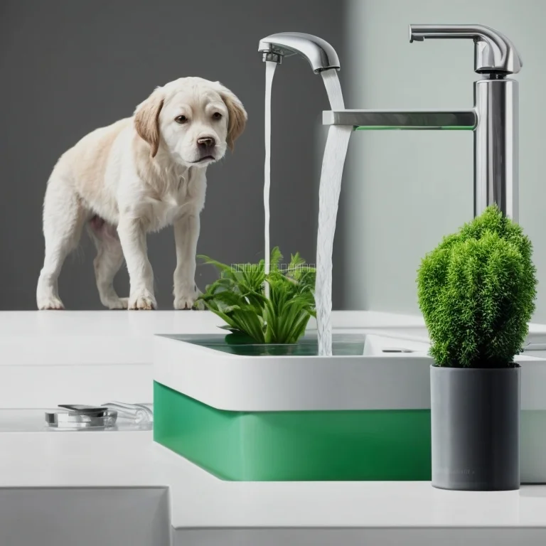 QuellBot verbundene Wasserspender in moderner Küche